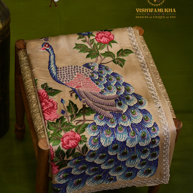 Kora Sarees-VSKS6 Cream