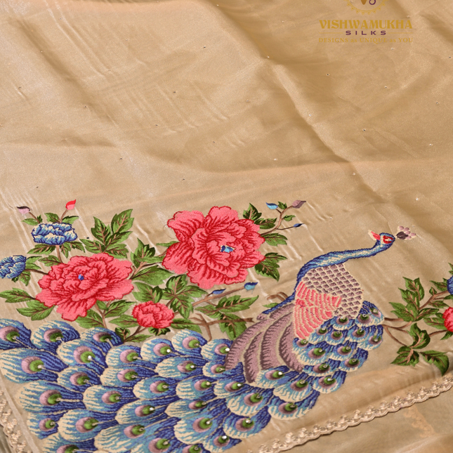 Kora Sarees-VSKS6 Cream