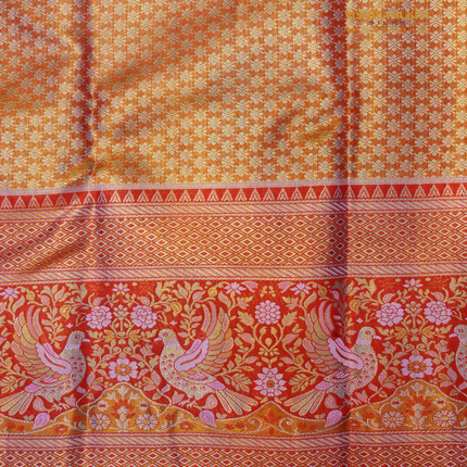 Semi pattu Meenakari-VSSP59L Peach