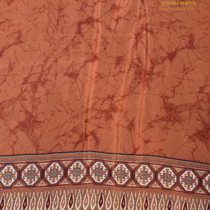 Crepe Sarees-VSCRP7 Brown