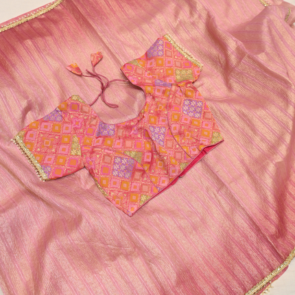 Crushed Organza Sarees-VSOF05