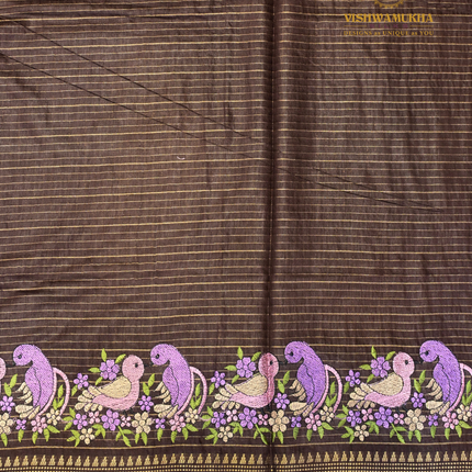 Chanderi saree-VSC33 Black