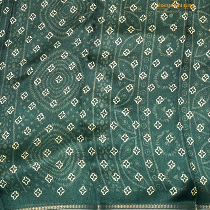 Bandhini Saree-VSBN1d Green