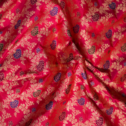 RED PURE BANARAS KATAN