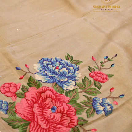 Kora Sarees-VSKS6 Cream