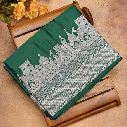 Banaras Mashru-VSBM1C Bottle Green