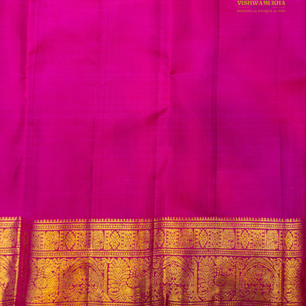 Pure Kanchipuram Silk-VSKP401 Rani Pink