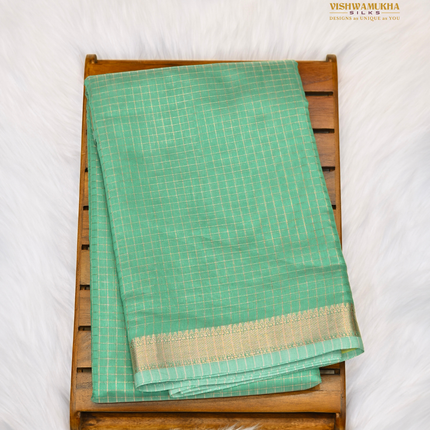 Chanderi Sarees-VSC39C SeaGreen