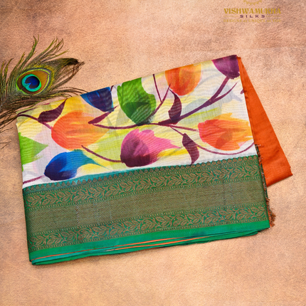 Chanderi Sarees-VSC43C Rust