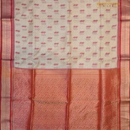 Chanderi Saree-VSC26 Red