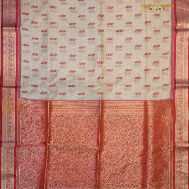 Chanderi Saree-VSC26 Red