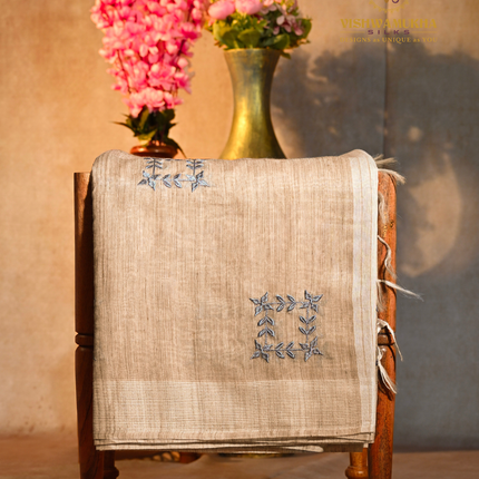 Linen Sarees-VSL03 Blue