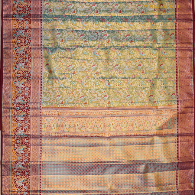 Semi pattu Meenakari-VSSP59M sea green