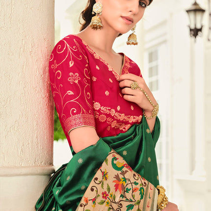 Flax Yellow Banarasi Silk Lehenga
