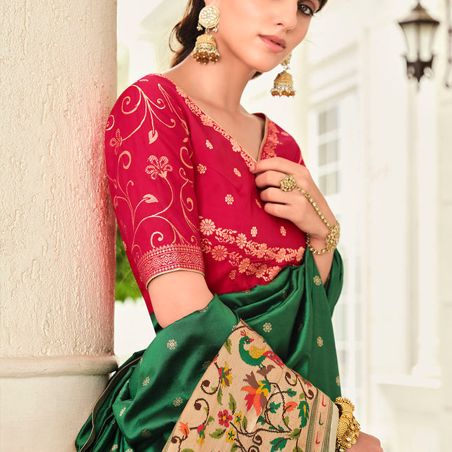 Flax Yellow Banarasi Silk Lehenga