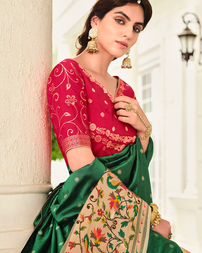 Flax Yellow Banarasi Silk Lehenga