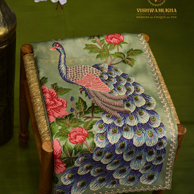 Kora Sarees-VSKS7 Sea Green