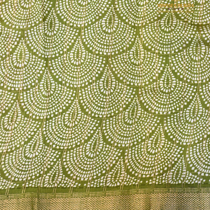 Maheswari Silk kalamkari-VSMSS11B mustard