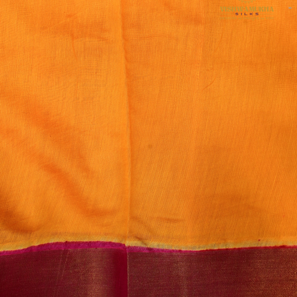 Chanderi Handprint-VSC51E Mustard