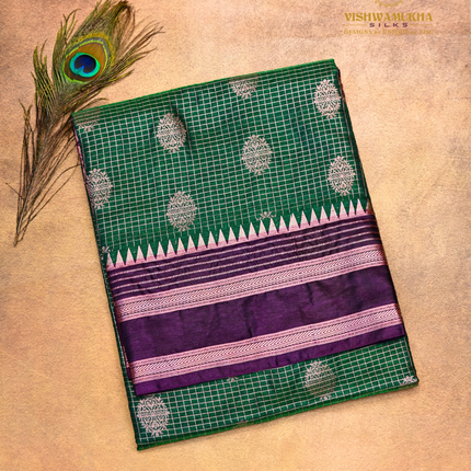 Semi Soft Pattu-VSSP49B Green