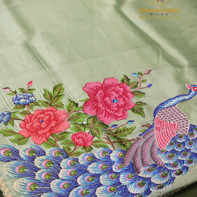 Kora Sarees-VSKS7 Sea Green