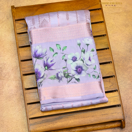 Semi Soft Pattu-VSSP55 Lavender