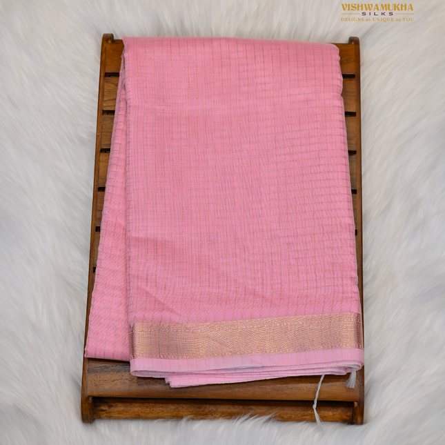 Chanderi Sarees-VSC39E Pink