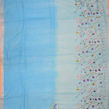 Cotton Linen-VSL22B sky Blue