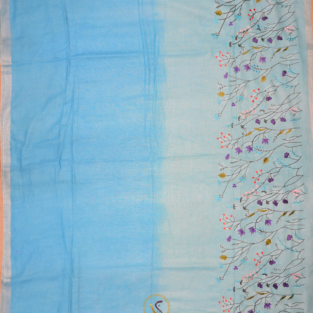 Cotton Linen-VSL22B sky Blue