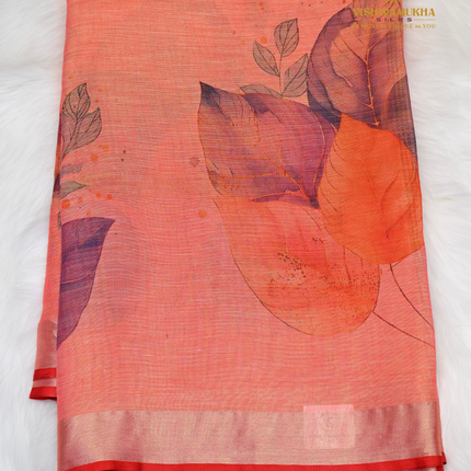 Linen Digital Printed-VSL25C red