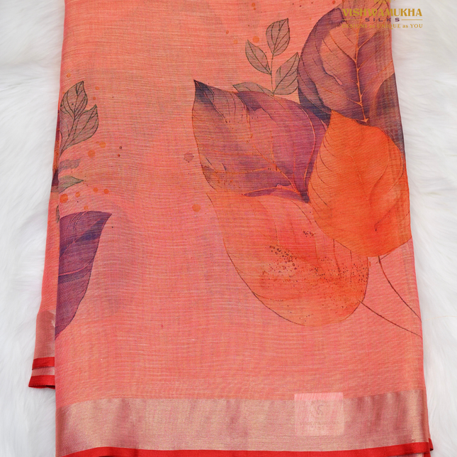Linen Digital Printed-VSL25C red