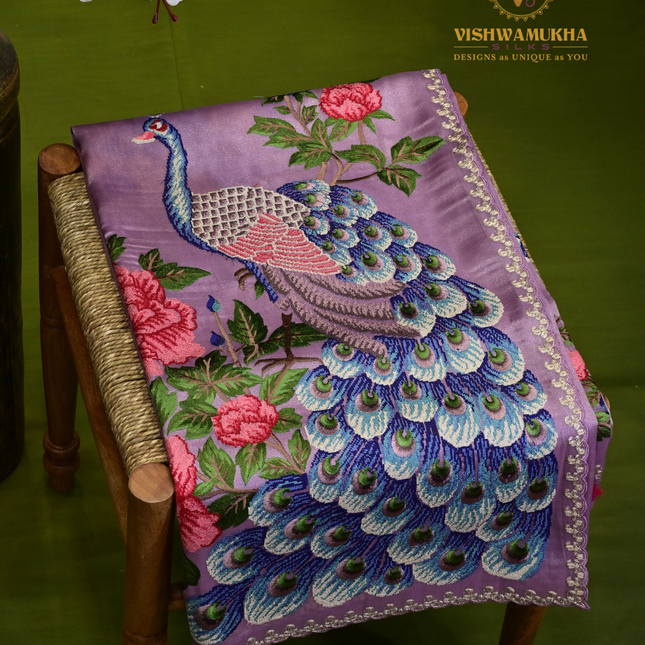 Kora Sarees-VSKS8 Lavender