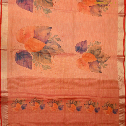 Linen Digital Printed-VSL25C red