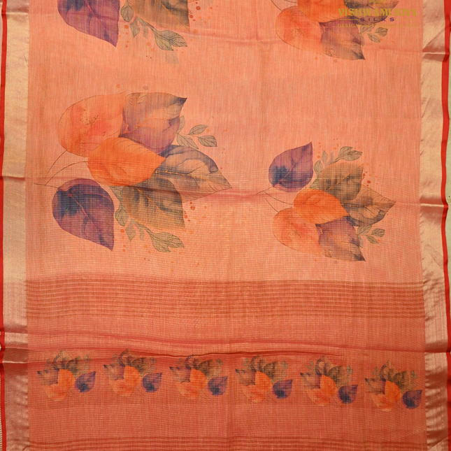 Linen Digital Printed-VSL25C red