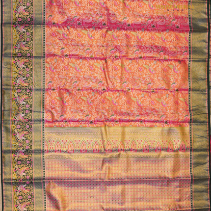 Semi pattu Meenakari-VSSP59O pink
