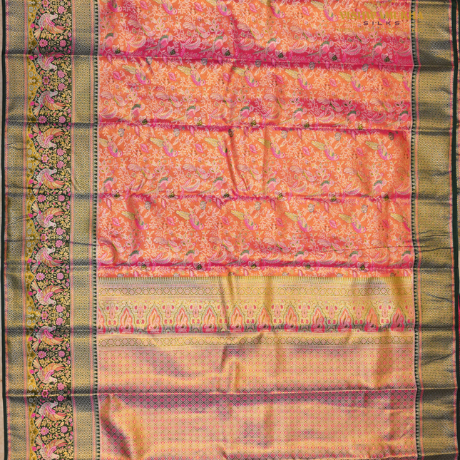 Semi pattu Meenakari-VSSP59O pink