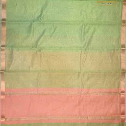 Chanderi Sarees-VSC39D Pista Green