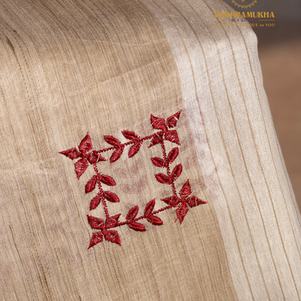 Linen Sarees-VSL04 Maroon