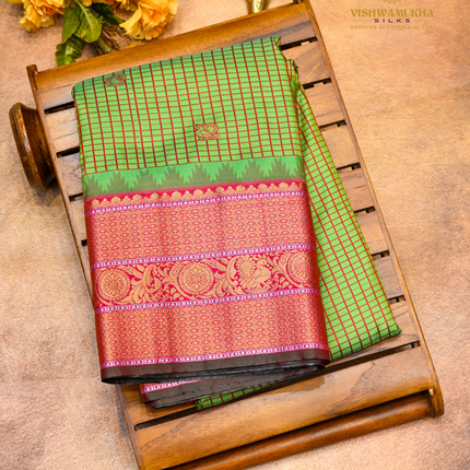 Semi Gadwal Pattu-VSGSP1D green