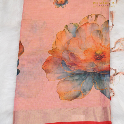 Linen Digital Printed-VSL25A Pink