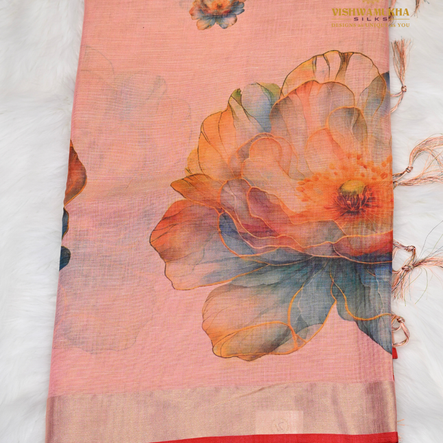 Linen Digital Printed-VSL25A Pink