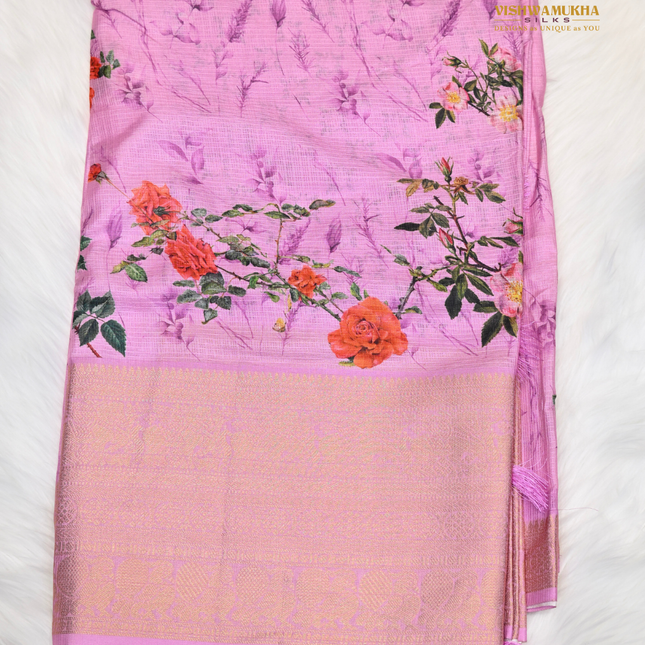 Silk Kota Sarees-VSSK2 Pink