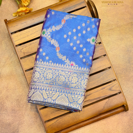 Banaras Soft Silk-VSBS3C Blue