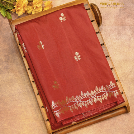 Banaras Chiniya Silk-VSCS3A Maroon