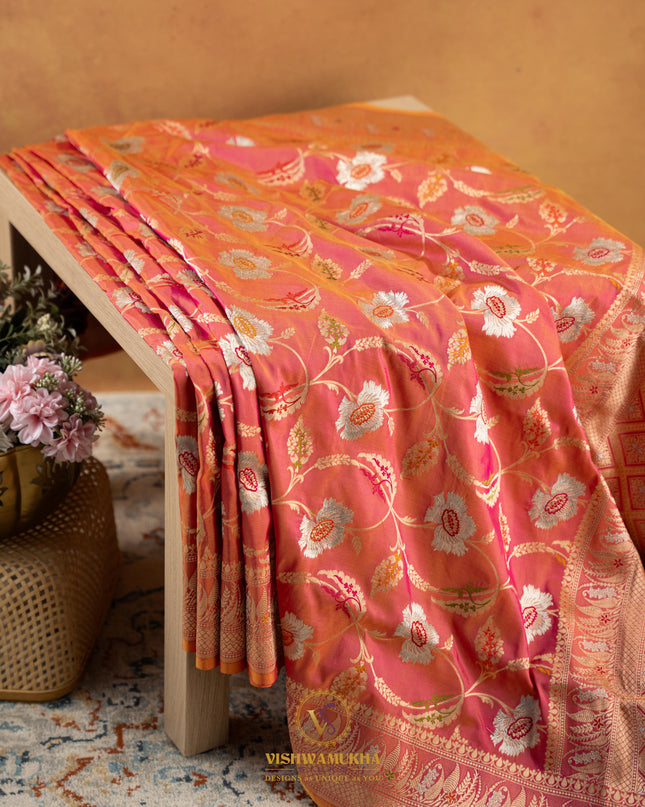 Pure Banarasi Katan Silk-VSPBS12
