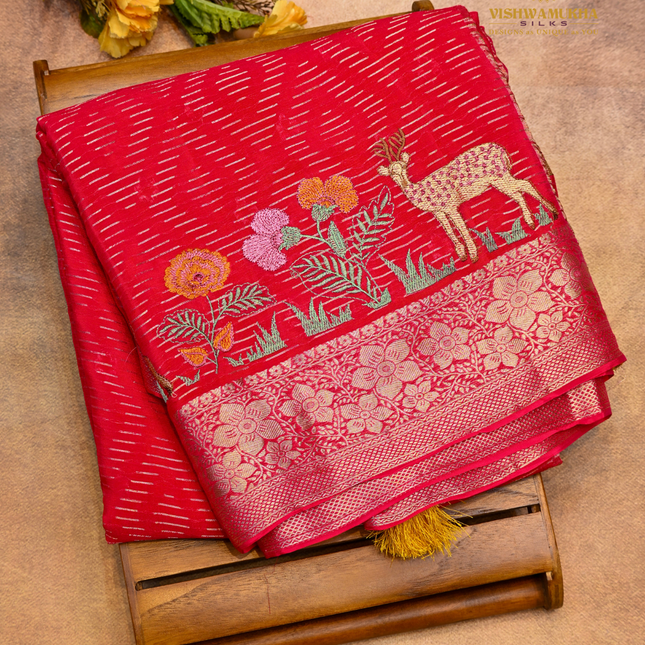 Dola Silk-VSD3A rani pink