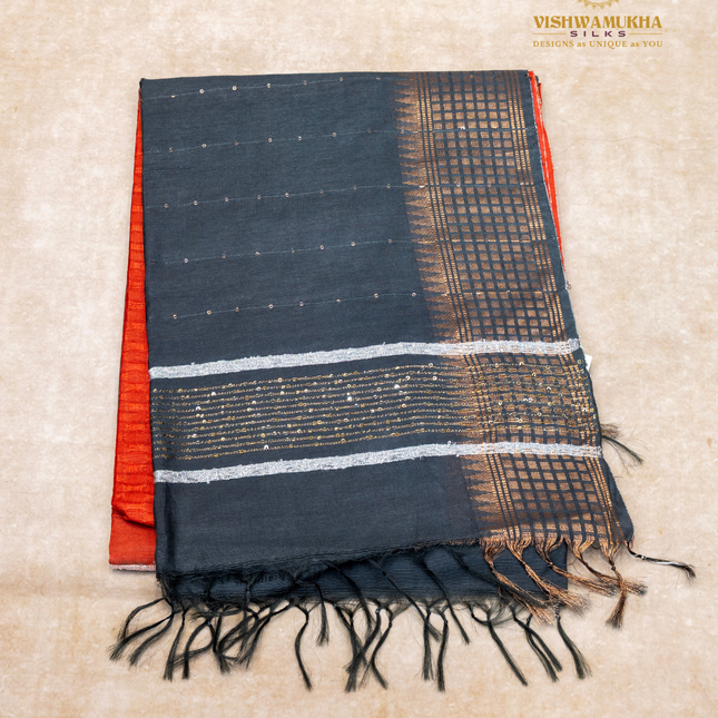 Chanderi Saree-VSC22 Red