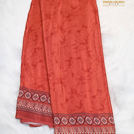 Crepe Sarees-VSCRP7A Peach