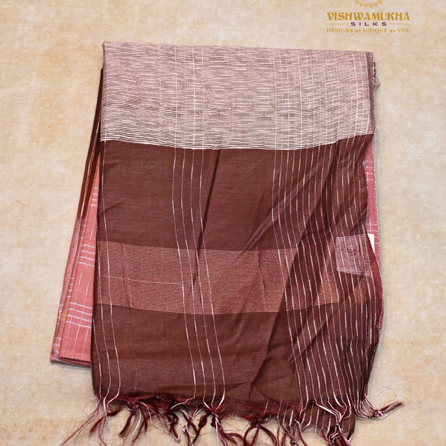 Chanderi Saree-VSC14 Peach