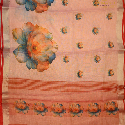 Linen Digital Printed-VSL25A Pink